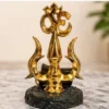 golden shiv trishul table decor