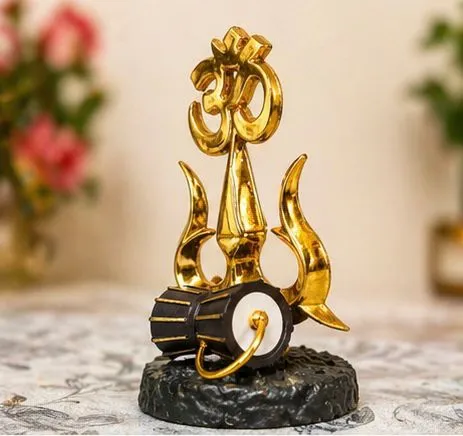 lord shiva trishul damru showpiece